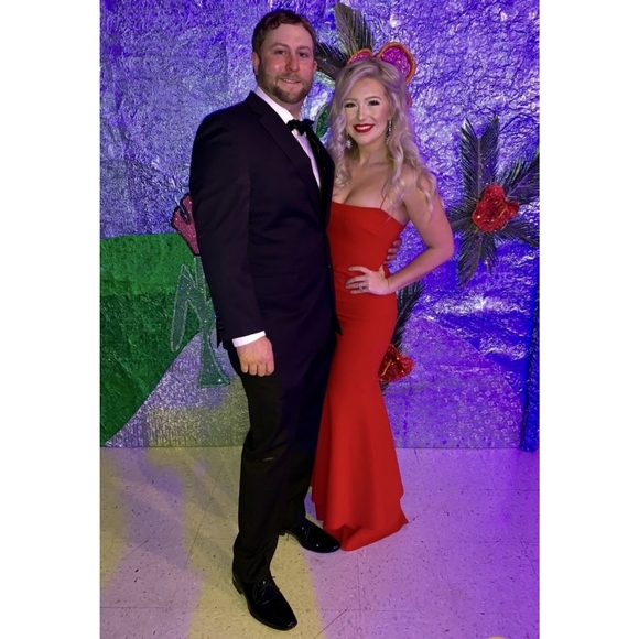 LIKELY Revolve Aurora Red Maxi Mermaid Gown - Picture 7 of 16